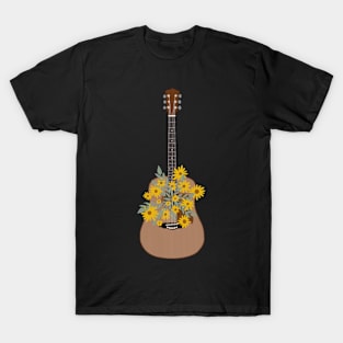 Guitar/Sunflowers! T-Shirt